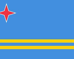 Aruba flag - Dutch speaking countries